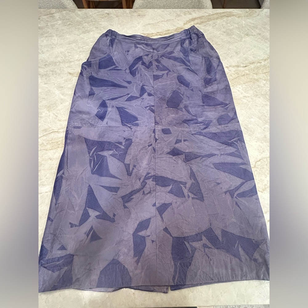 Incredible Leather purple Vintage Don vito Skirt